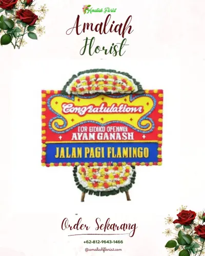 Bunga Papan Congratulation di Situ Udik